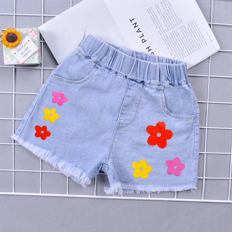 Quần Short Denim Mùa Hè Phong Cách Mới Cho Bé Gái P8JA