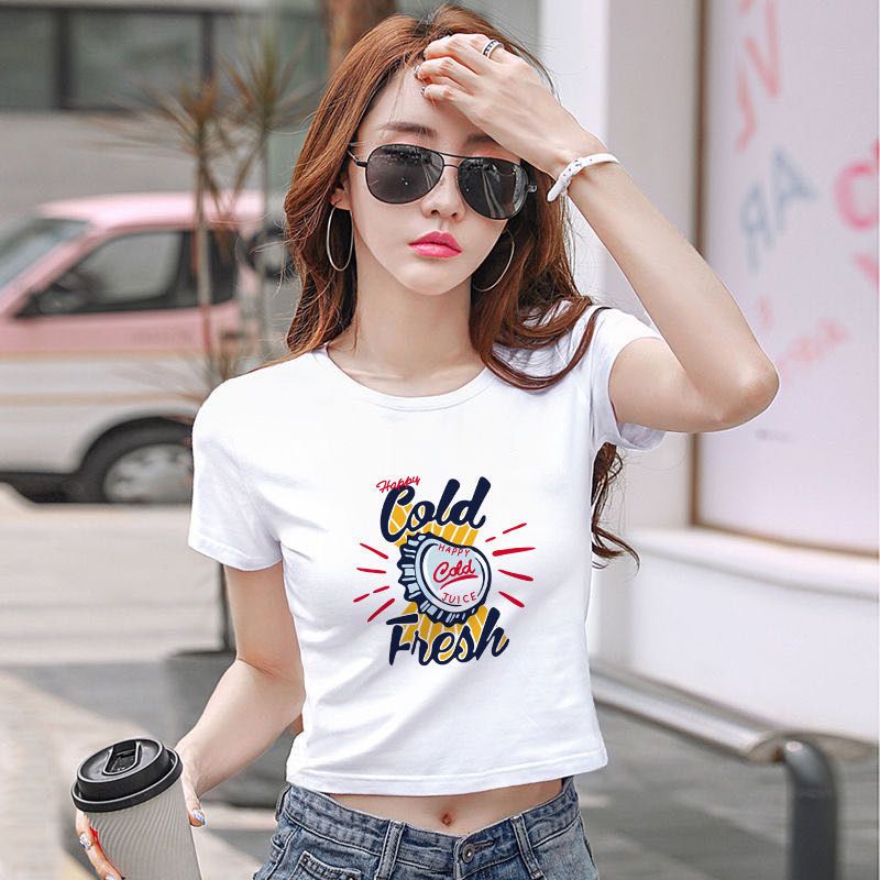 Áo Thun Croptop Baby Tee Tay Ngắn trẻ trung