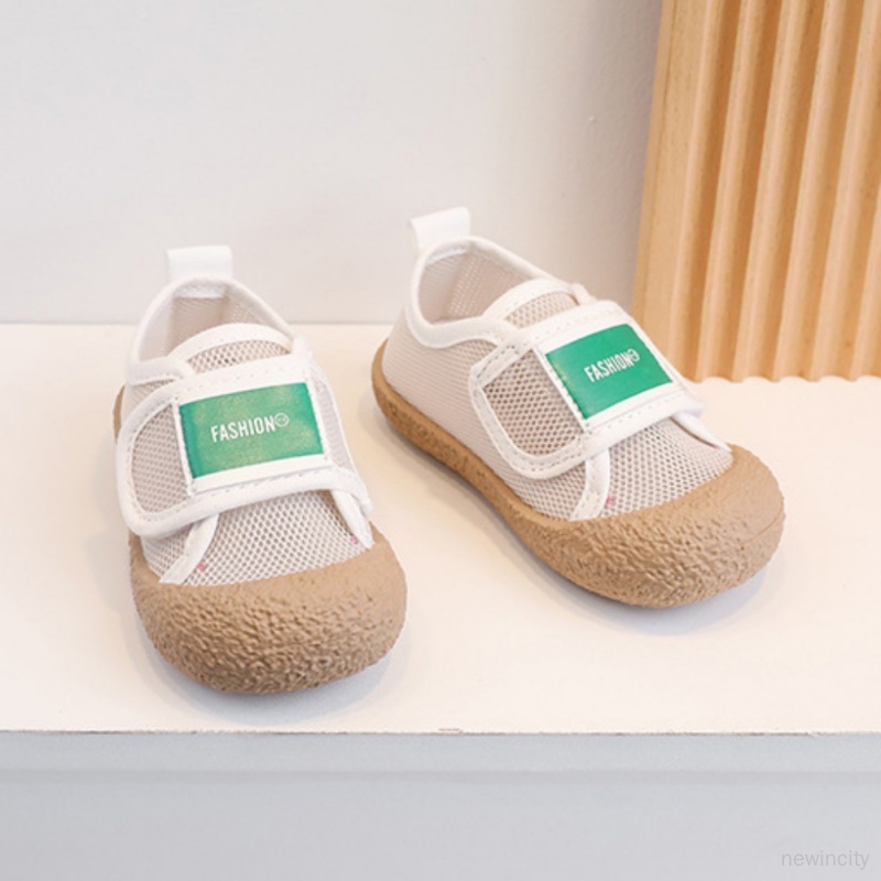 Giày Thể Thao Đế Mềm Phối Lưới Thoáng Khí Thời Trang Mùa Hè Cho Bé