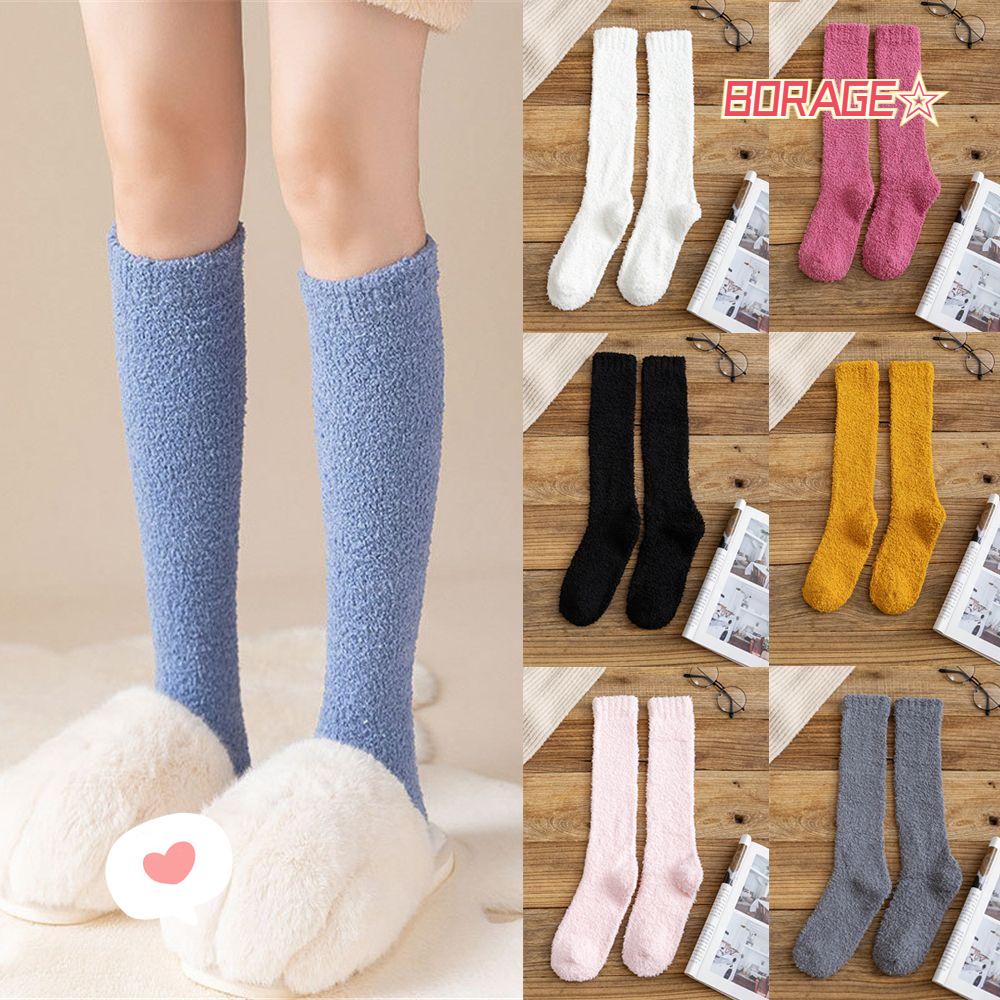 Vớ Nhung San Hô Mềm Mại Thoáng Khí Thời Trang Mùa Đông Cho Nam Và Nữ