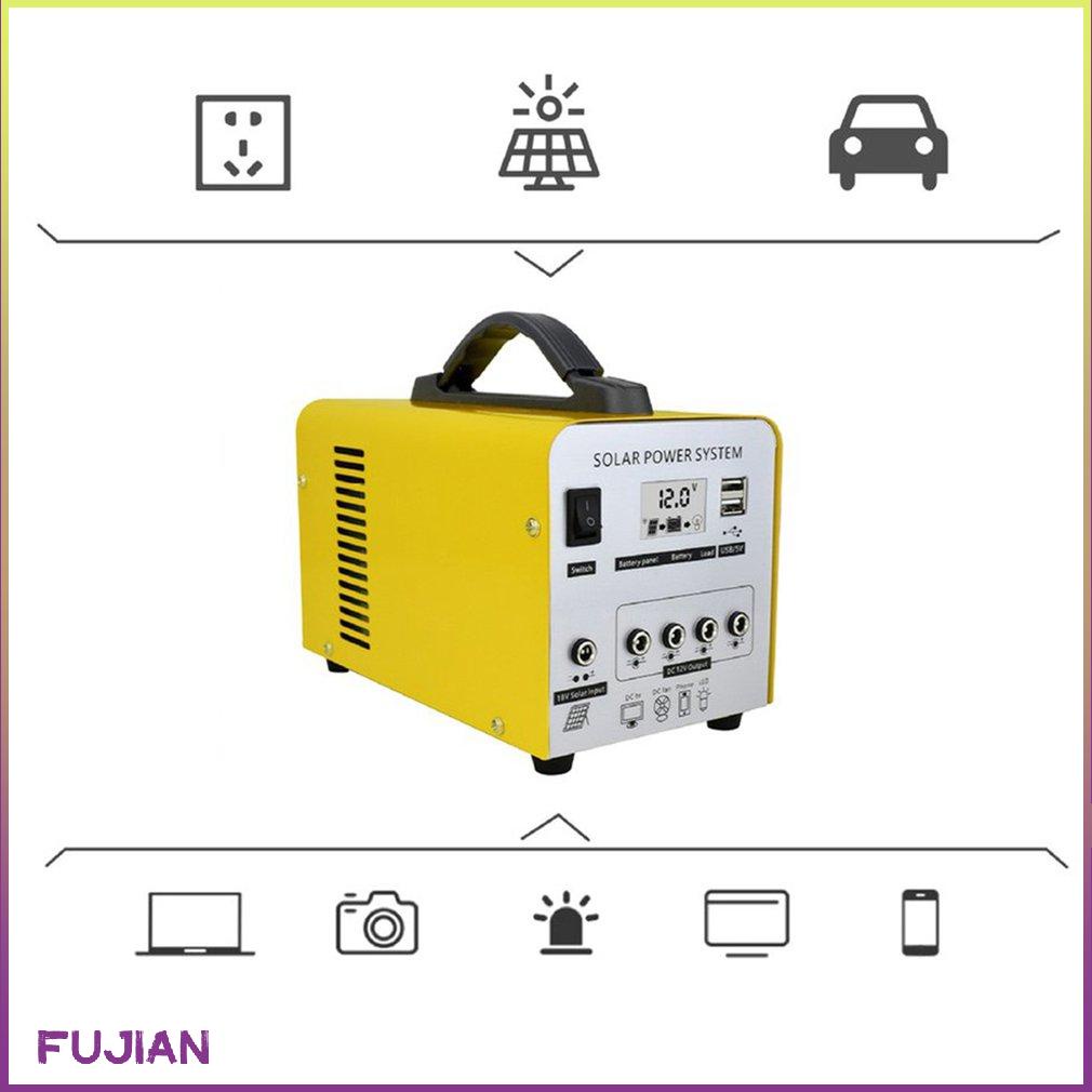 Solar Power System Household Emergency Mobile Energy Storage Supply Portable Components