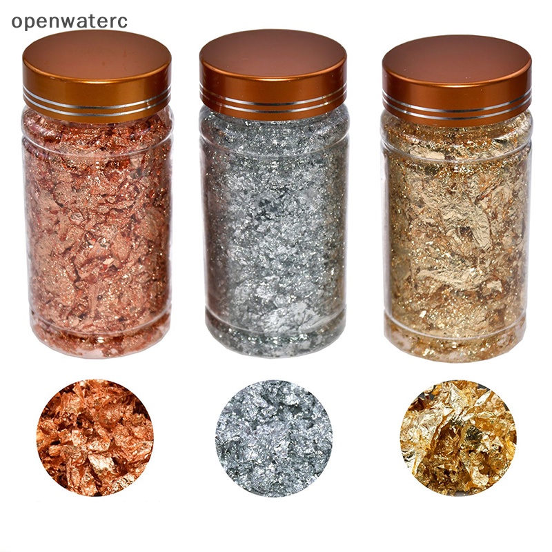 1 Hộp Lá Vàng Bạc 2g Trang Trí Móng Tay