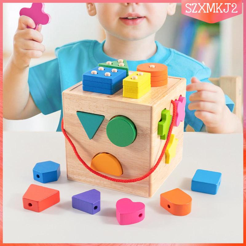 Hộp Đồ Chơi Lắp Ráp Bằng Gỗ szxmkj2 Dành Cho Trẻ Mẫu Giáo 2-3 Tuổi