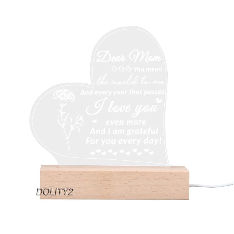 [Dolity2] Đèn Ngủ LED 3D Acrylic Hiện Đại