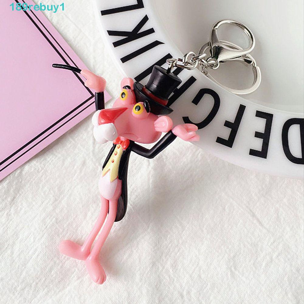 Rebuy1 Móc Khóa Xe Hơi Hình Báo Hồng Sáng Tạo DIY