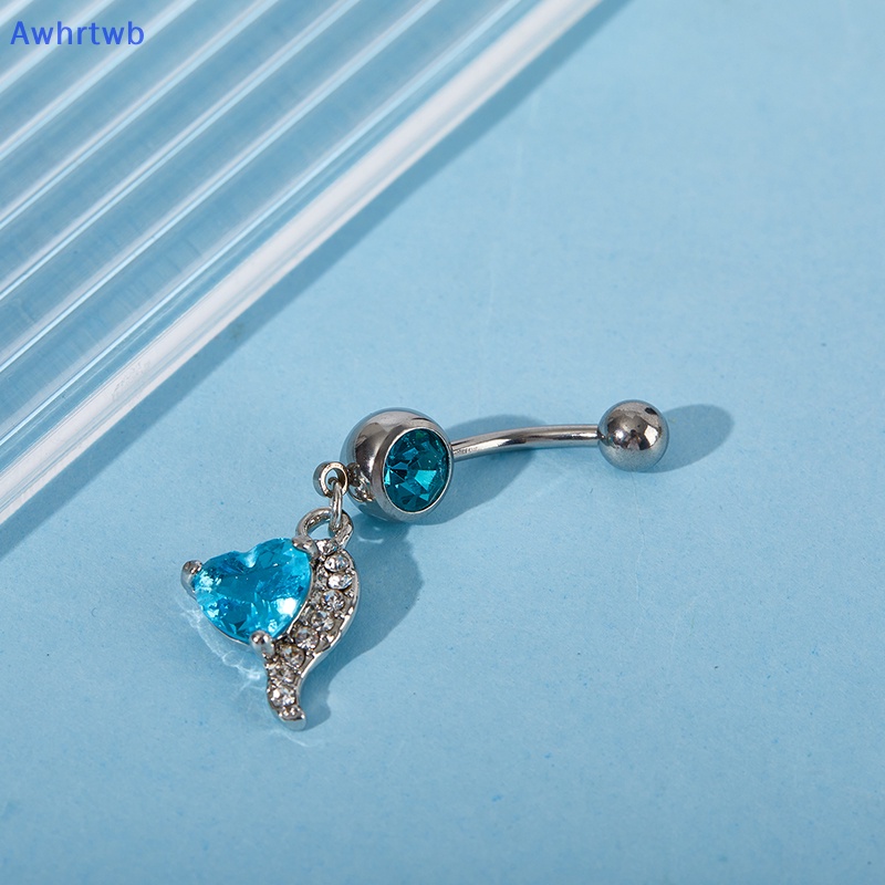 Khuyên Rốn Dạng Thanh Tạ Đính Đá Zircon Quyến Rũ Chất Lượng Cao Cho Nữ Mới