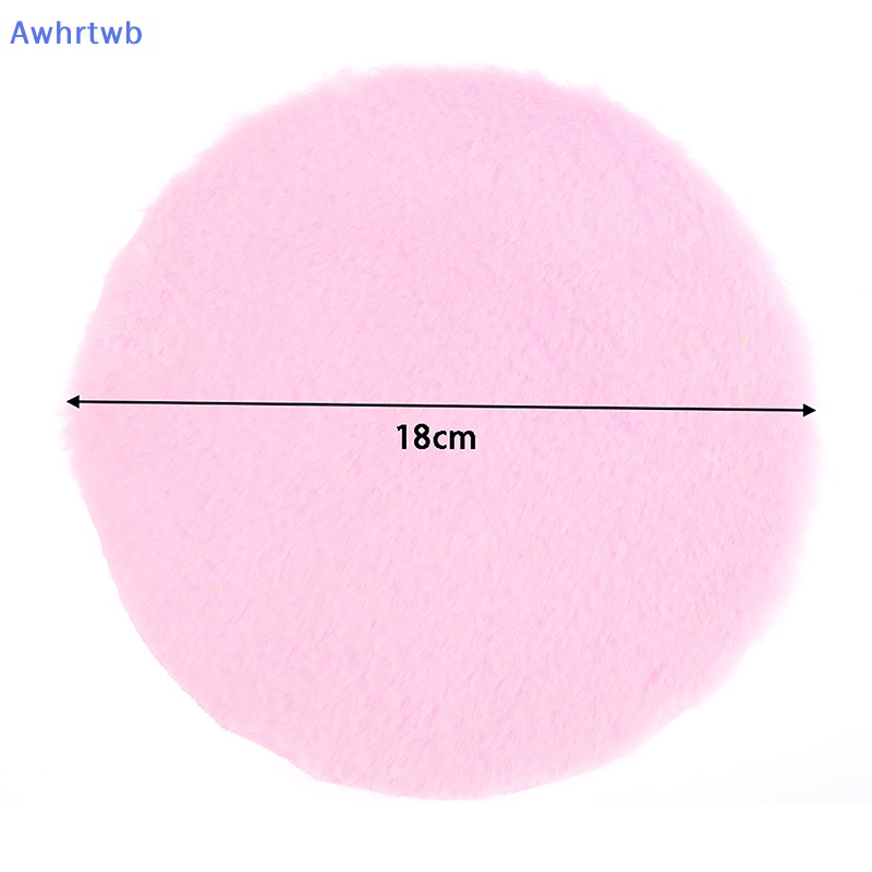 1 Thảm Lông Tròn Lót Sàn Trang Trí Nhà Búp Bê Mới