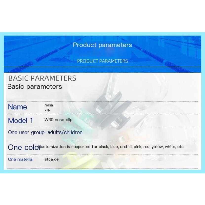 Kẹp Mũi Bằng Silicon Mềm Chống Trượt Nhiều Màu Sắc