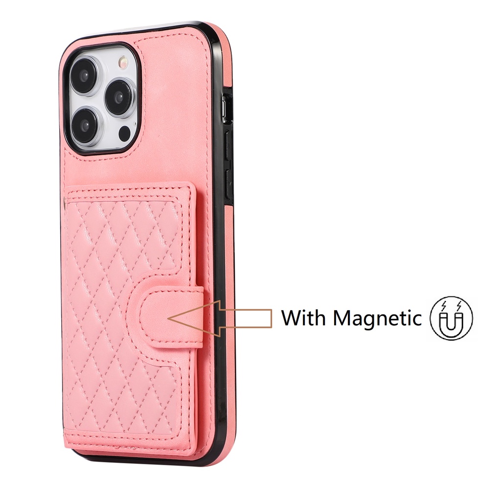 Cho iphone 15 pro max 15 pro 15 plus 14 pro max 13 Giá Đỡ Bao Da Điện Thoại Dạng Ví Có Ngăn Đựng Thẻ Và Dây Đeo Chéo