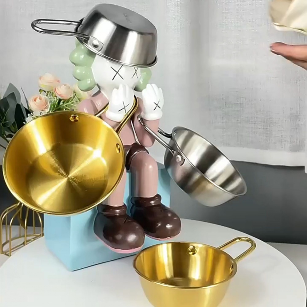 Bát Ăn Kem / Sốt Màu Vàng / Bạc Phong Cách Hàn Quốc Thay Thế Tiện Dụng