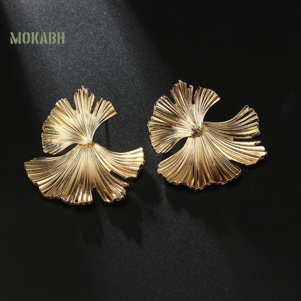 Bông Tai Hình Chiếc Lá Phong Cách Vintage Dành Cho Nữ