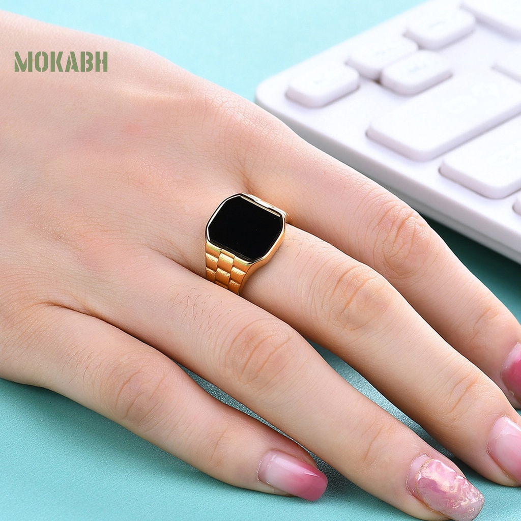 [Mới] Nhẫn Thép Titan Chống Rỉ Sét Không Phai Màu Phong Cách Cổ Điển Sang Trọng Thời Trang Cho Nữ