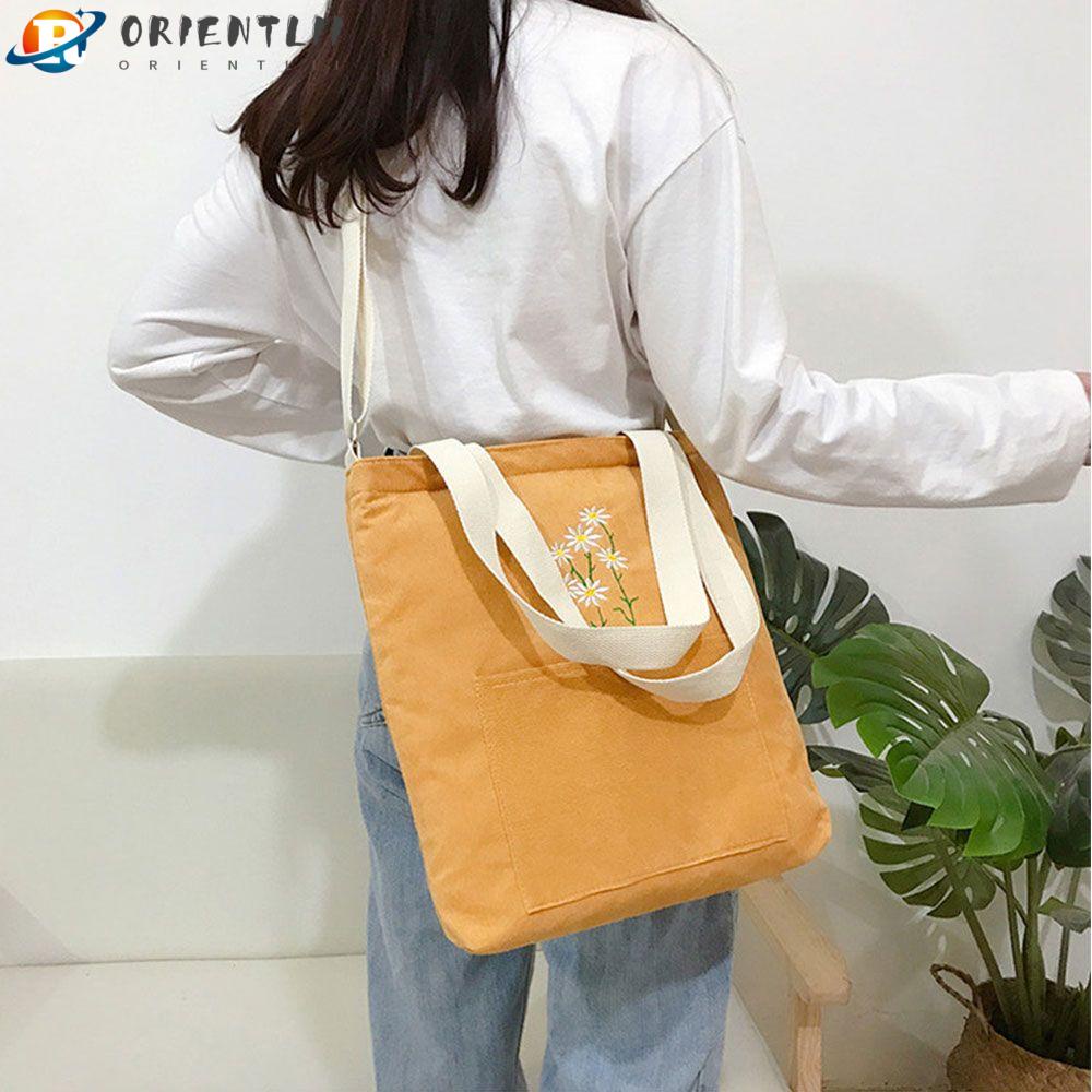 Túi Xách Đeo Vai Vải Nhung Mềm Hiệu Orentlii Thời Trang Cho Nữ