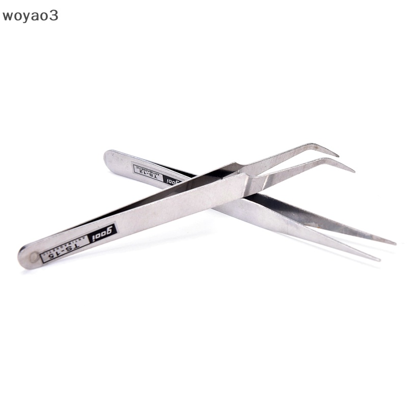 Set 2 X Nhíp Inox Gắp Đá Quý / Lông Mi / Trang Trí Móng Nghệ Thuật