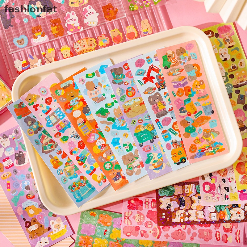 Bộ 10 Tấm Sticker In Hình Hoa Phong Cách Hàn Quốc Dùng Để Trang Trí Sổ Tay
