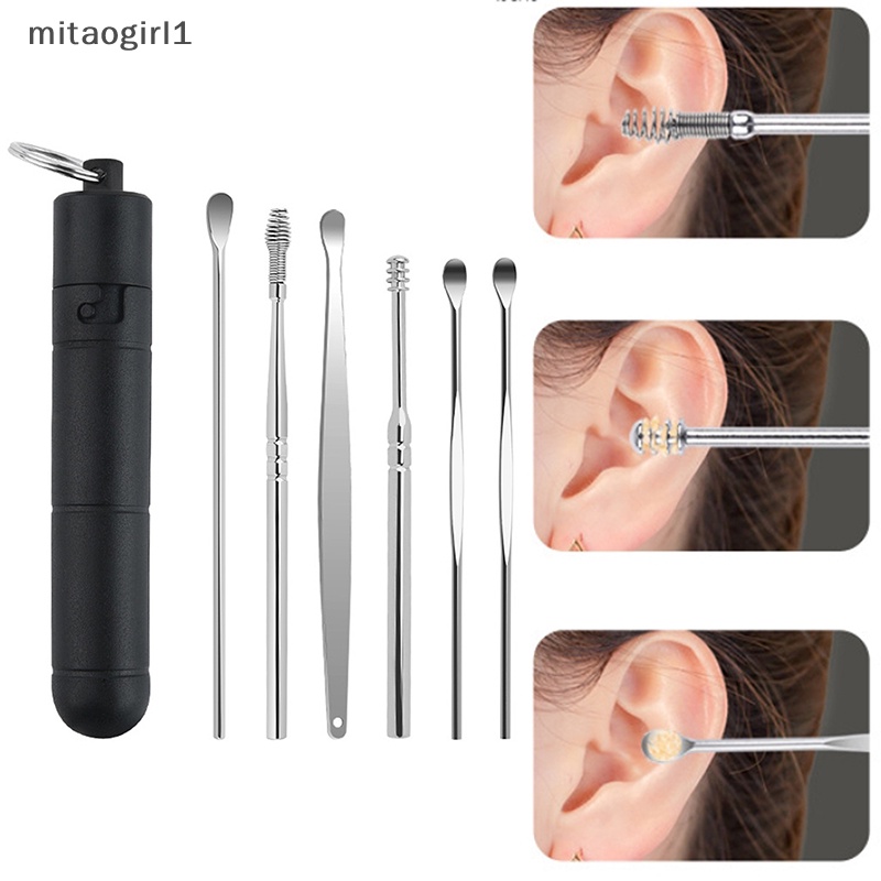 Set 1 / 6 Dụng Cụ Lấy Ráy Tai mitaogirl1 Chuyên Dụng