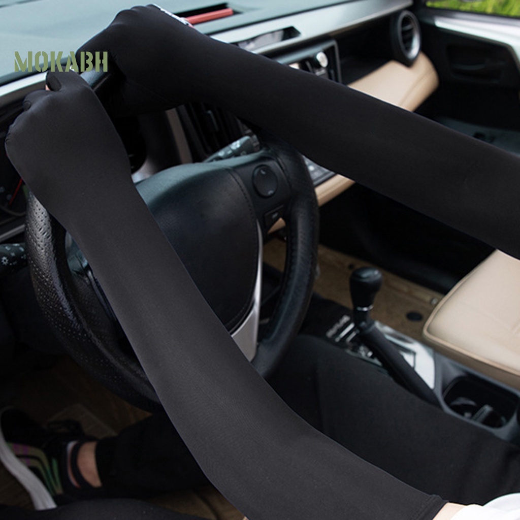 1 Đôi Găng Tay Chống Nắng Độ Co Giãn Cao Chống Trượt Có Thể Chạm Màn Hình Cảm Ứng