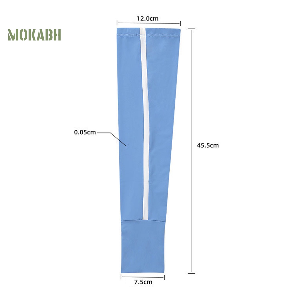 1 Cặp Ống Tay Áo Họa Tiết Sọc Tương Phản Chịu Nhiệt Độ Dưới Cho Nữ