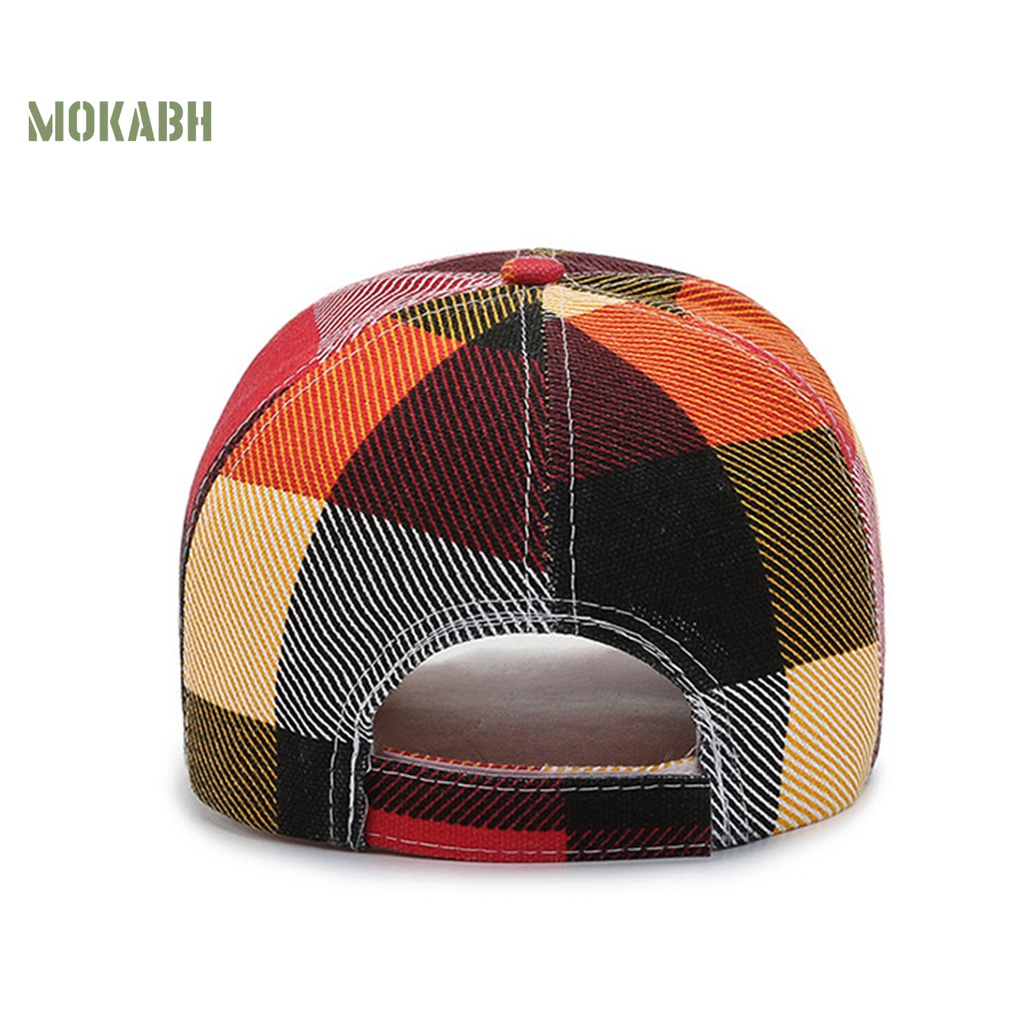 [Mok Abh] Mũ Lưỡi Trai Hở Chóp Không Phai Màu Sắc Tương Phản Có Thể Điều Chỉnh Được