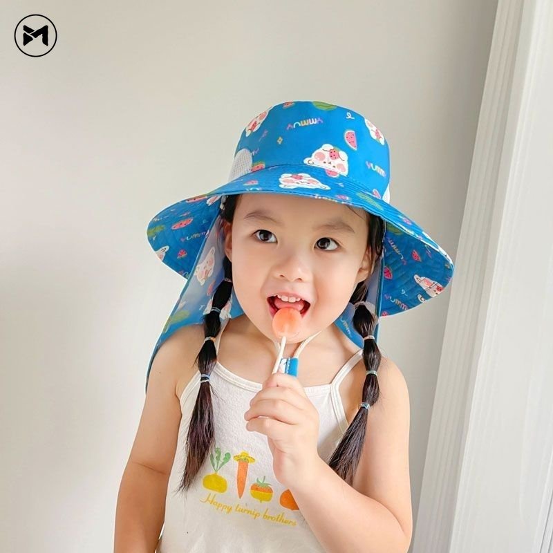 Nón Vành Rộng Chống Nắng Tia UV Mẫu Mới 2023 Thời Trang Cho Bé Trai Và Gái (2-6 Tuổi)