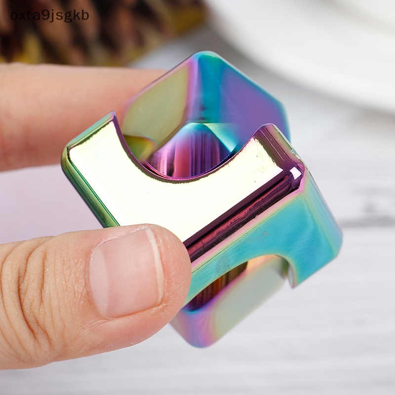 Đầy màu sắc giảm căng thẳng Đồ chơi kim loại tay Spinner im lặng đầu ngón tay Spinner