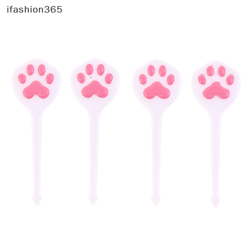 Set 8 Nĩa Ăn Trái Cây Hình Chân Mèo Đáng Yêu Thời Trang ifashion365