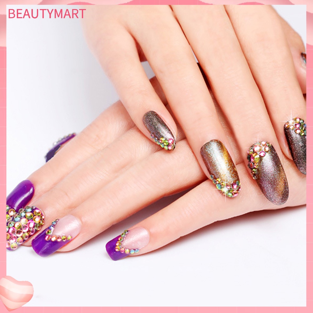 Bộ 1200 Hình Dán Móng Tay Acrylic 2mm Kèm Hộp Đựng Ốp