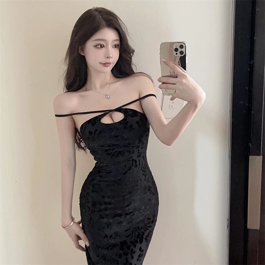 Đầm Dài Sát Nách Ôm Dáng Thời Trang Quyến Rũ Cho Nữ