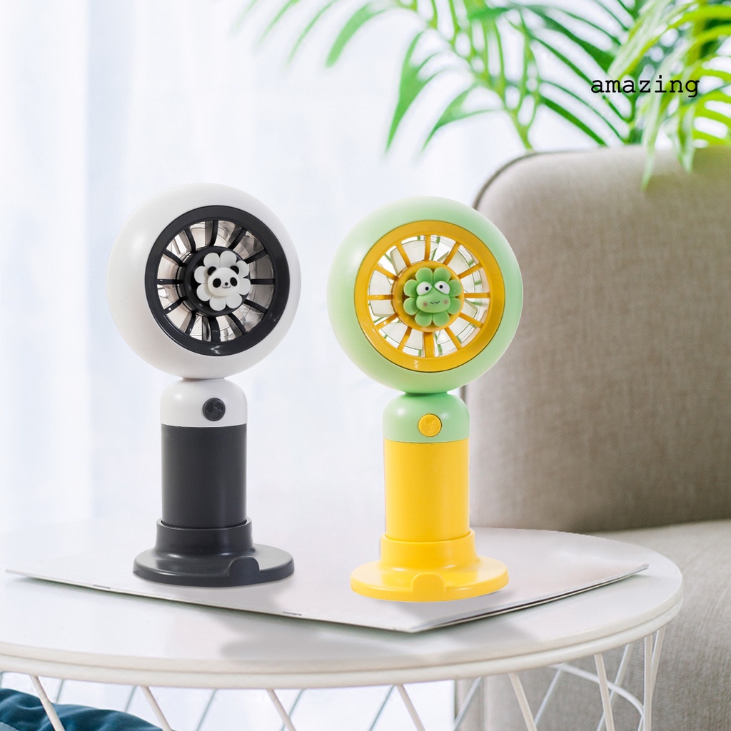 1 Bộ Quạt Làm Mát 3D Sạc USB Yên Tĩnh Có Dây Đeo