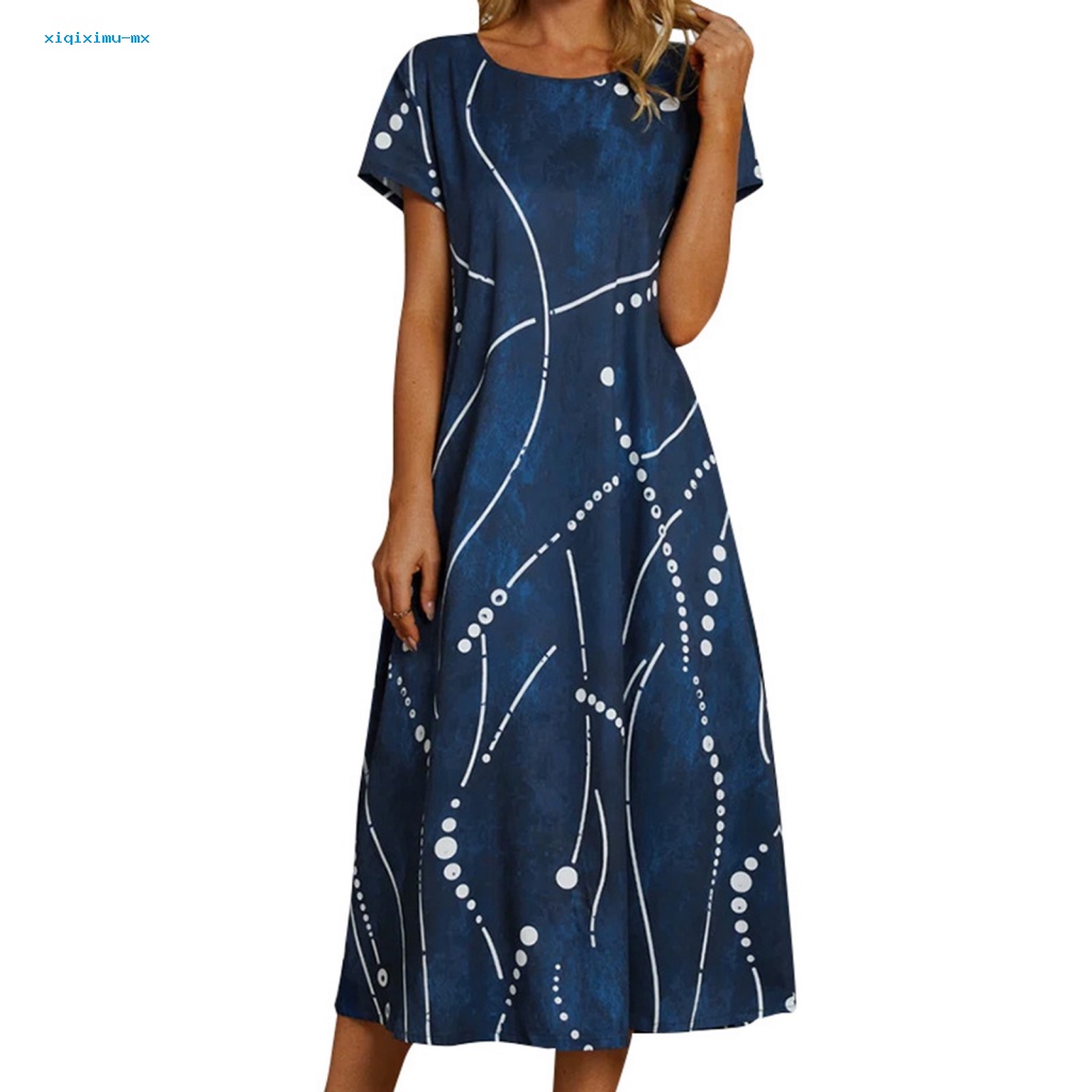 Xi * Đầm Nữ In Hoa Thời Trang Mùa Hè