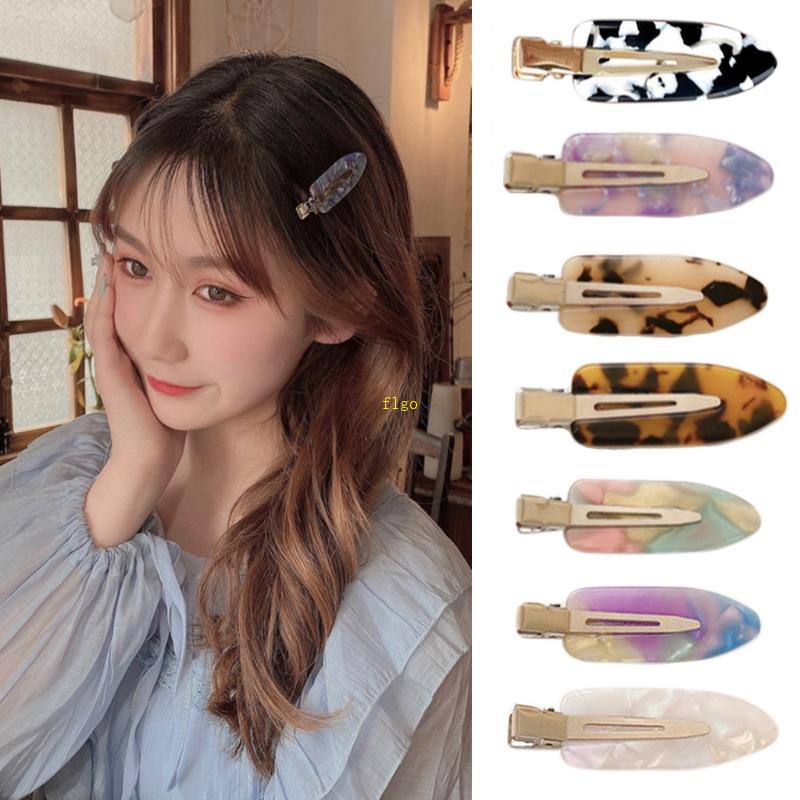 Kẹp Tóc Mỏ Vịt Bằng Acrylic In Họa Tiết Da Báo Thời Trang