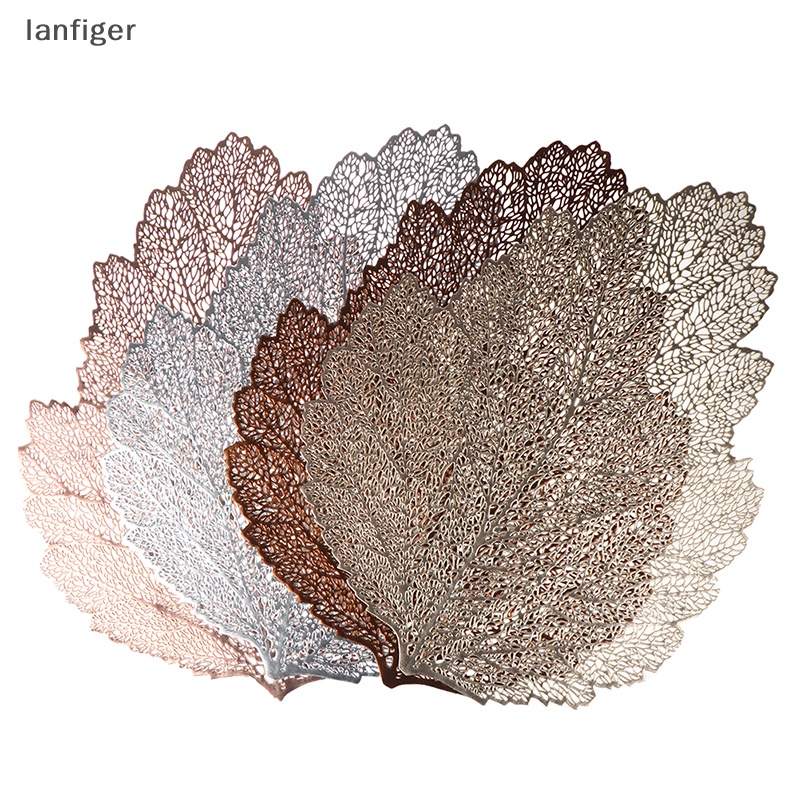 1 Tấm Lót Bàn Ăn Bằng PVC Hình Chiếc Lá