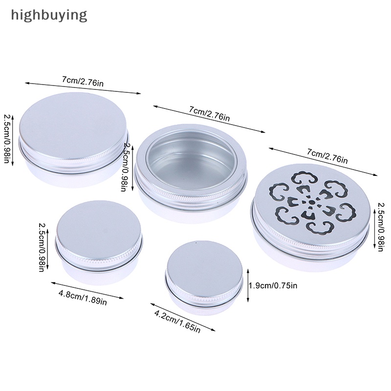 1 Hũ Nhôm Rỗng 15 / 30 / 60G Đựng Kem Mỹ Phẩm Tiện Dụng