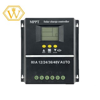 Bộ điều khiển sạc năng lượng mặt trời 80a mppt / pwm 12v / 24v / 36v / 48v