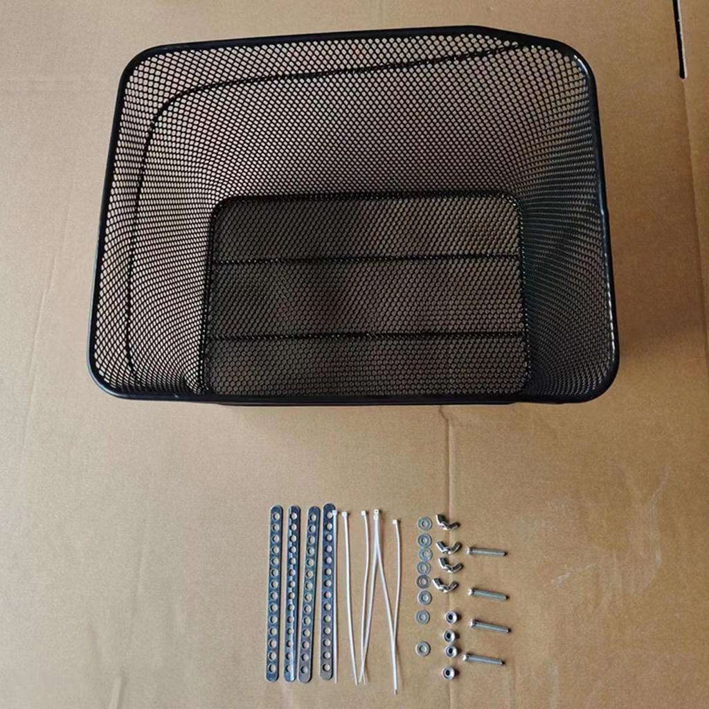 Giỏ Sắt Đựng Đồ Gắn Yên Sau Xe Đạp Chống Mưa / Mài Mòn Tiện Dụng