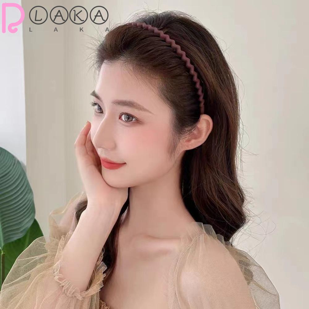 Băng Đô Cài Tóc Đen Gợn Sóng Phong Cách Alice Cho Nam Và Nữ