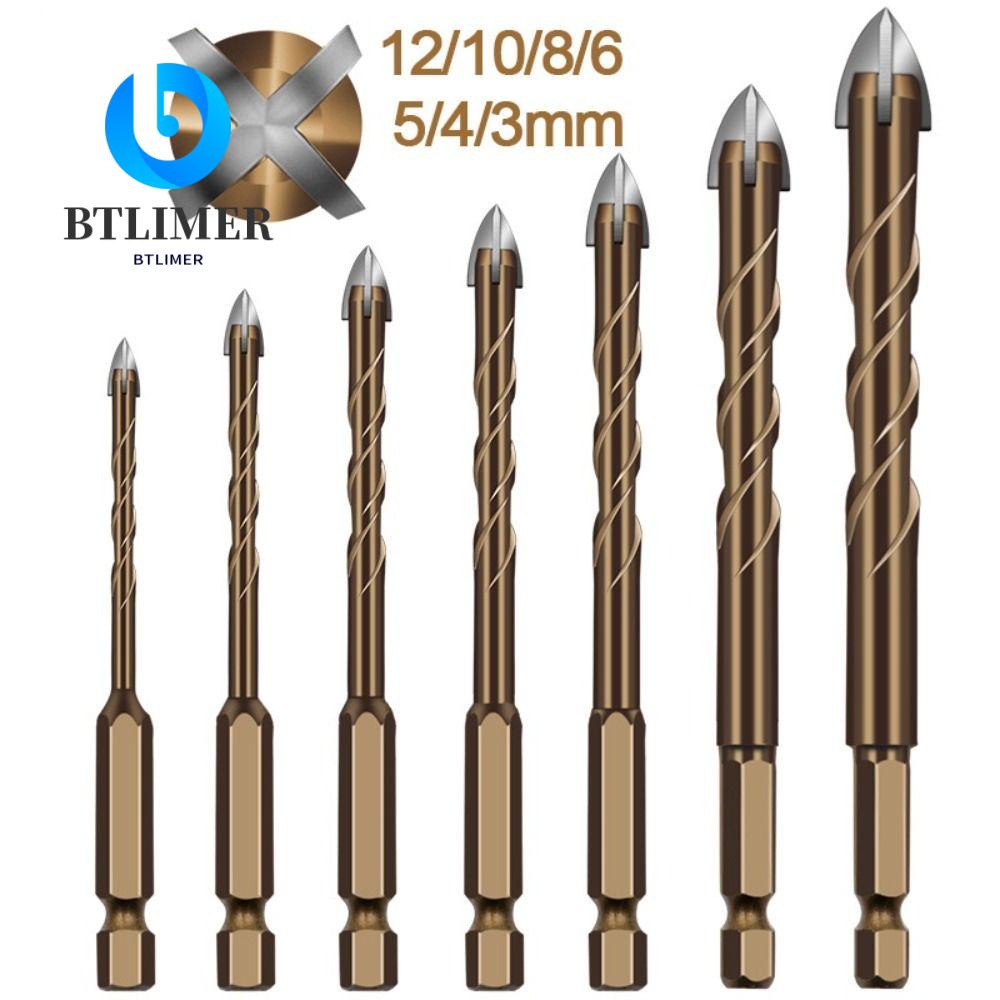 Bộ Mũi Khoan Xoắn Ốc 3-12mm Cho Vật Liệu Gốm Sứ