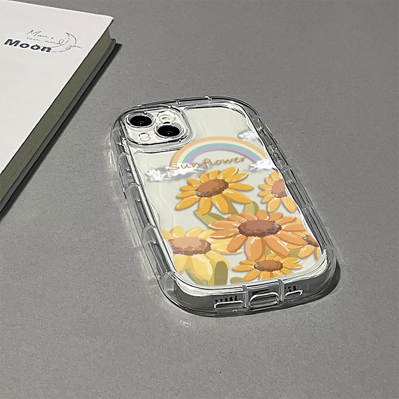 Ốp Điện Thoại Silicon TPU Mềm Trong Suốt Hình Hoa Cho IPhone 11 12 13 14 Pro Max XR X 7 8 Plus XS Max SE 2020