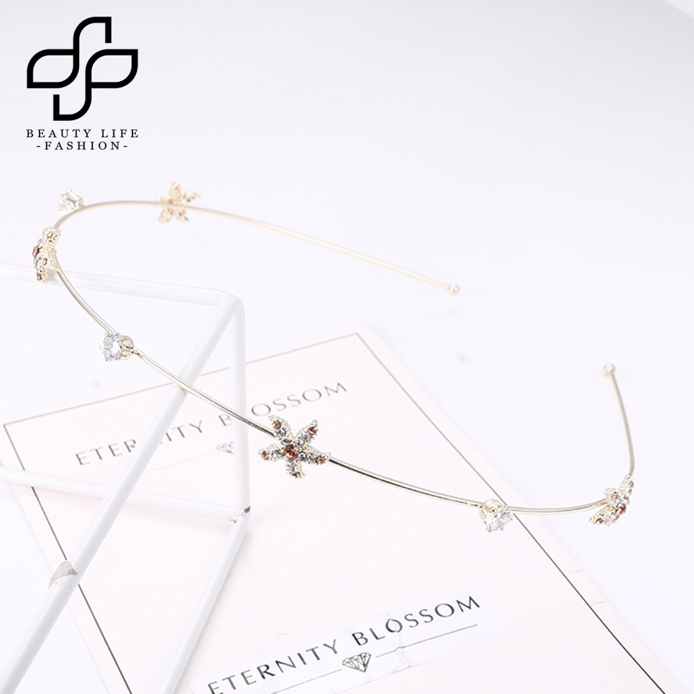 Băng Đô Cài Tóc Đính Ngọc Trai Giả Hình Sao Biển Thời Trang Cho Nữ