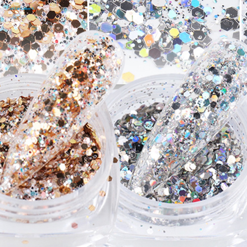 Túi Đựng Đồ Dùng Cao Cấp Tiện Dụng| Set 6 Hộp Bột Acrylic Lấp Lánh 1g Tự Trang Trí Móng Tay Cho Nữ