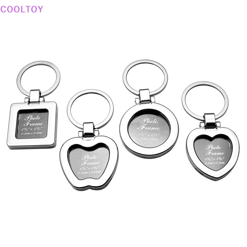 Móc Khóa Khung Ảnh Kim Loại Rỗng Sáng Tạo Cá Tính