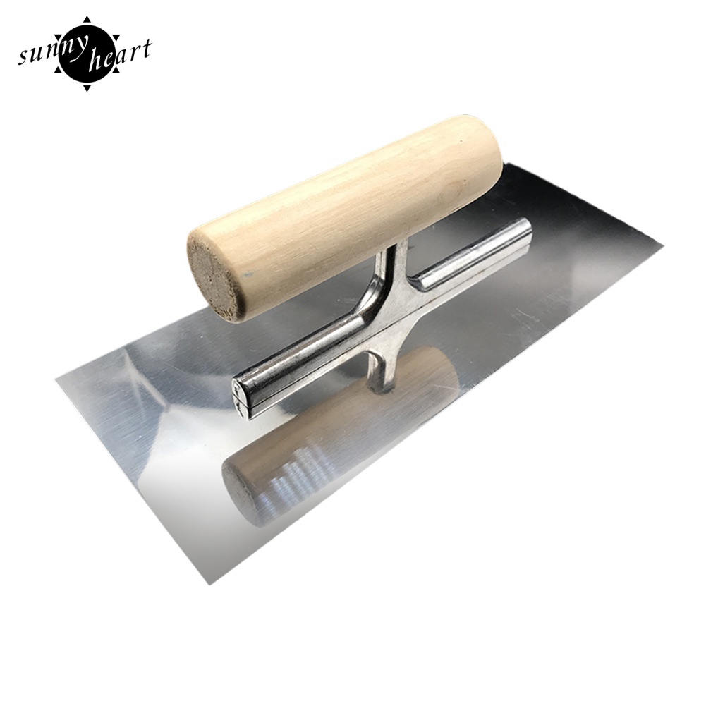 Thìa Bằng Thép Không Gỉ Tay Cầm Bằng Gỗ Dày 0.7mm