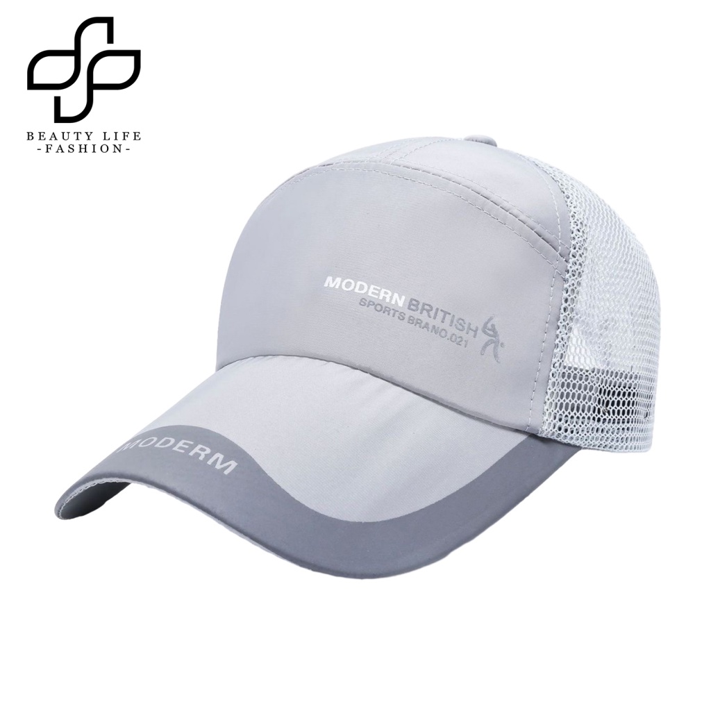 Mũ Lưỡi Trai Phối Lưới Thêu Chữ Beautylife Thời Trang