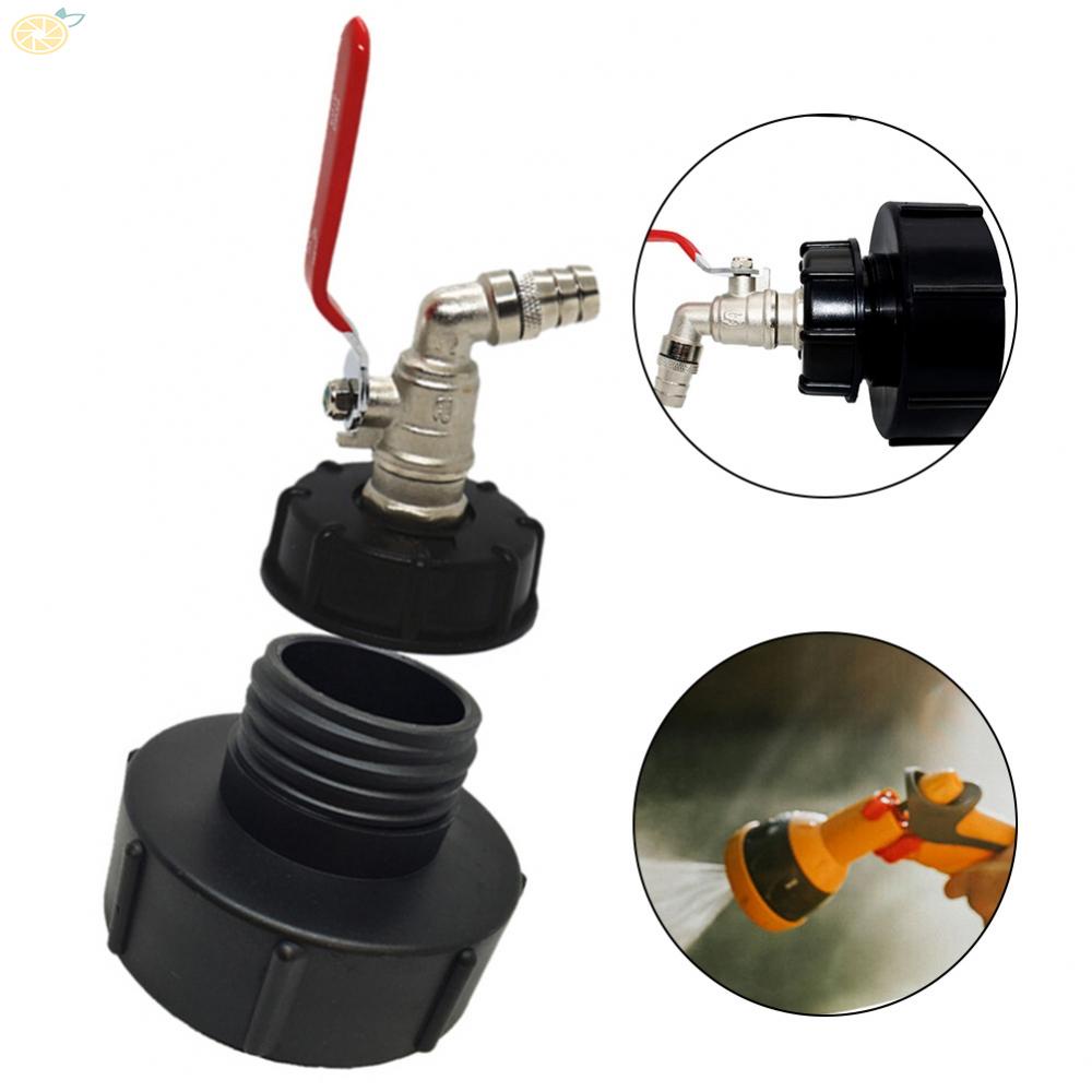 【VARSTR】Reliable IBC Adapter for Rainwater Tank with S100x8 and S60XCoarse Thread 3/4" Ball Valve Outlet Valve