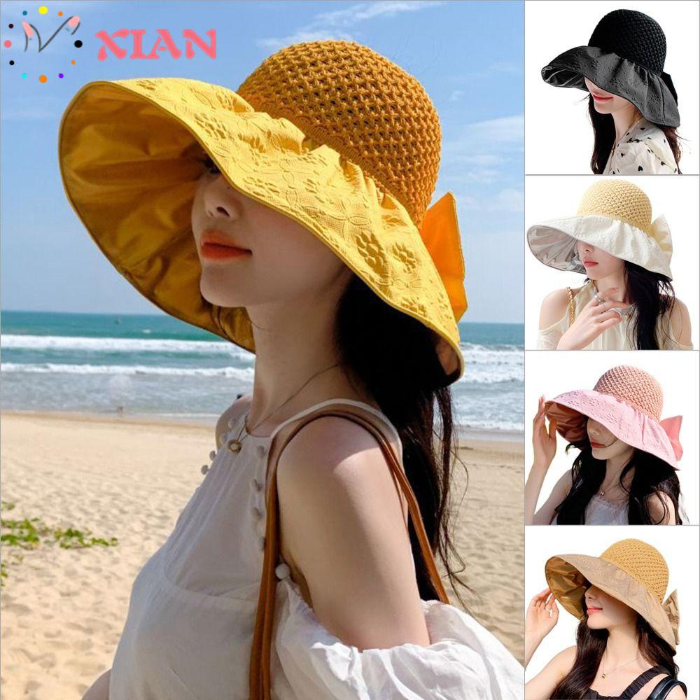 Mũ Rộng Vành Mềm Mại Chống Tia Uv Có Thể Gấp Gọn Tiện Dụng Khi Đi Du Lịch