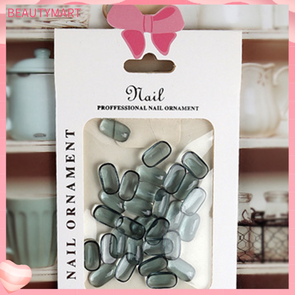 Bộ 30 Phụ Kiện Trang Trí Móng Tay Nghệ Thuật Tạo Hiệu Ứng Màu Sắc Tươi Sáng DIY