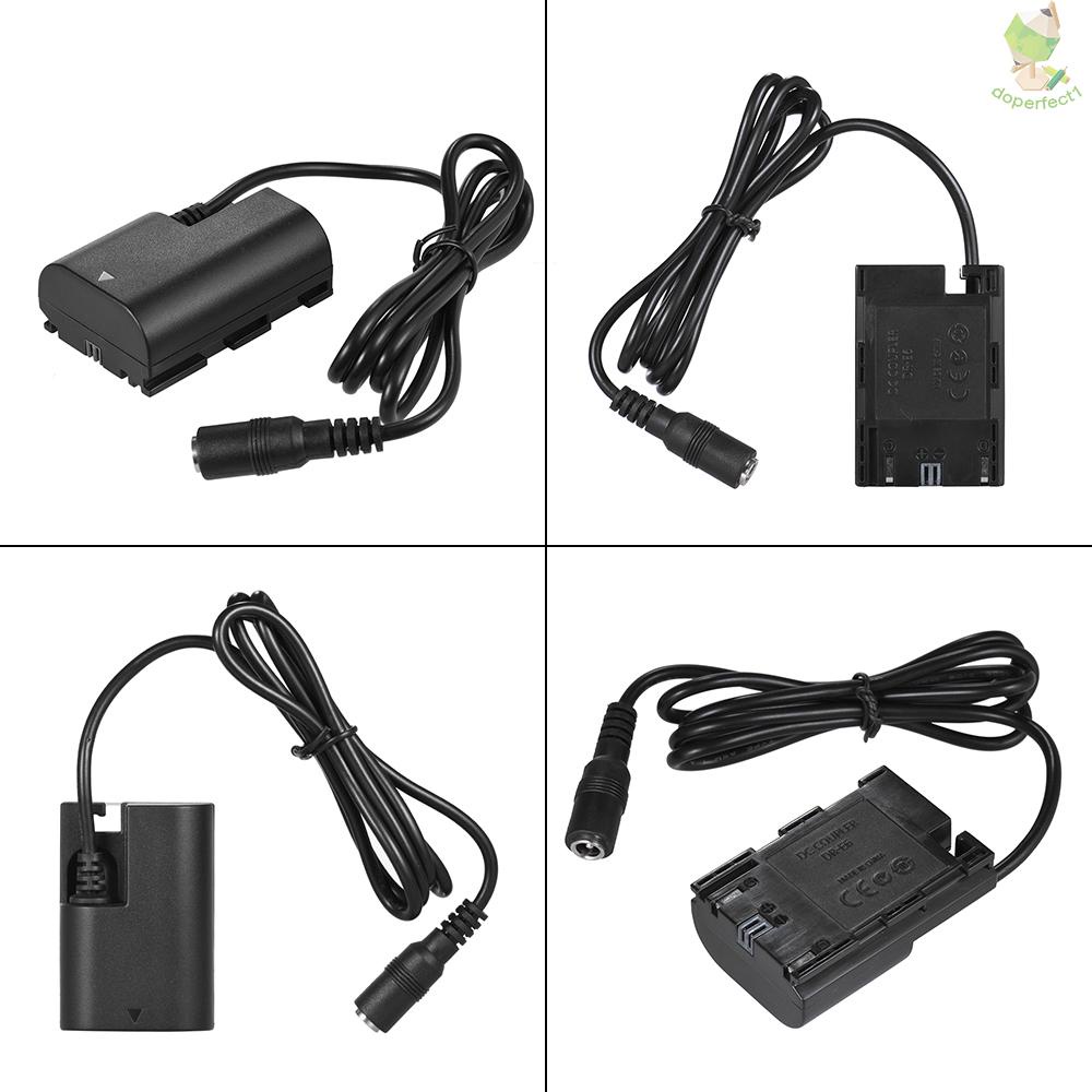 Andoer LP-E6 Fully Decoded Dummy Battery DC Coupler Connector for  EOS 5DS 5DSR  5DIV 5D2 5D3 80D 7DII 70D 60D 6D 7D DSL   Came-6.5