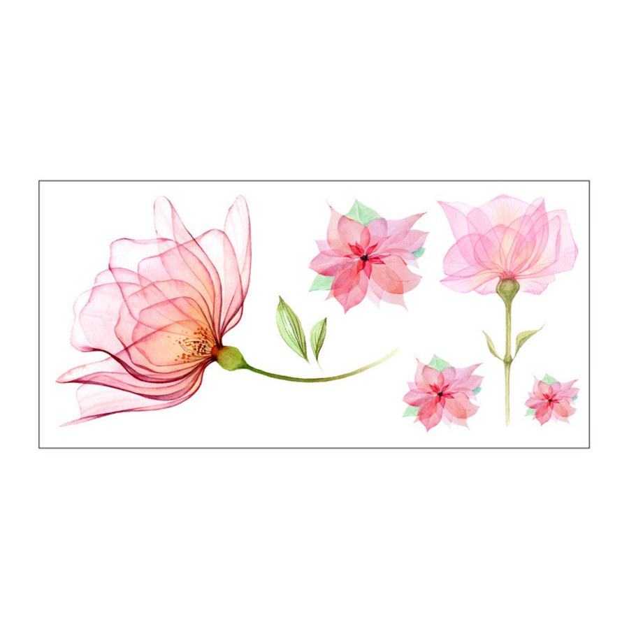 Hình Xăm Dán Tạm Thời Họa Tiết Hoa Chống Thấm Nước