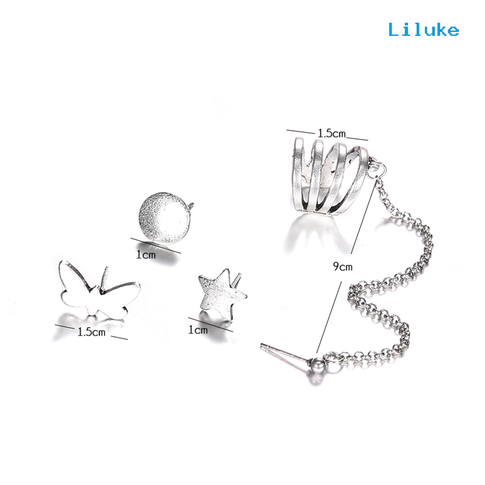 Bộ 4 Khuyên Tai Nữ Trang Phong Cách Bohemian