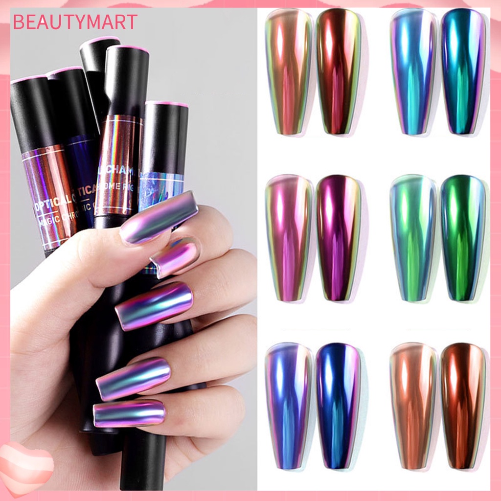 Bút Trang Trí Móng Nghệ Thuật Tạo Hiệu Ứng Gương Lấp Lánh ABS Dành Cho Salon Làm Móng